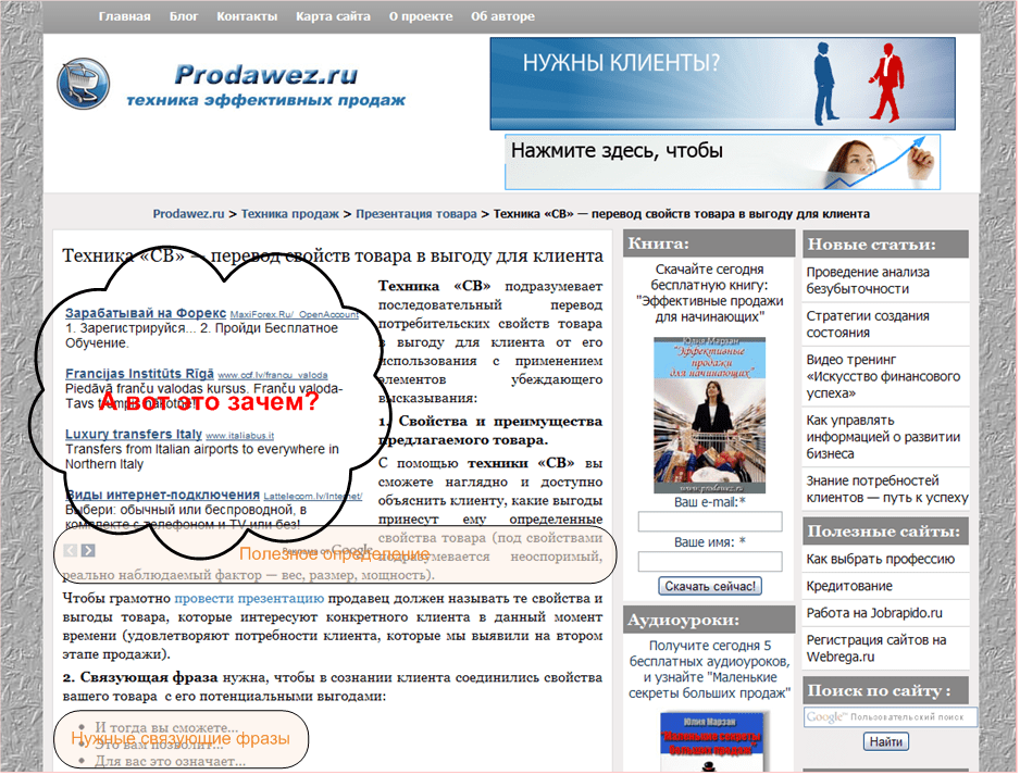 Prodawez.ru свойства и выгоды