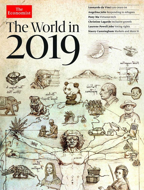 Обложка-прогноз The Economist на 2019 год. Фото: The Economist