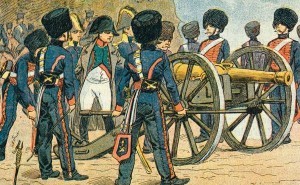 Луи-Шарль Бомблед. Наполеон командует артиллерией в битве с австрийцами у Монтеро 18 февраля 1814 г.